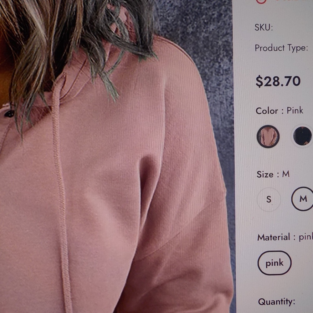 NEW Pink Soft Hoodie - Picture 3 of 9